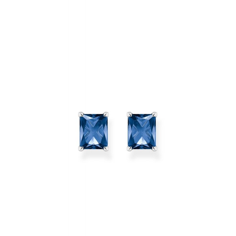 Thomas Sabo H2201-699-1 Boucles d'Oreilles Pierre Bleue… | Diademita