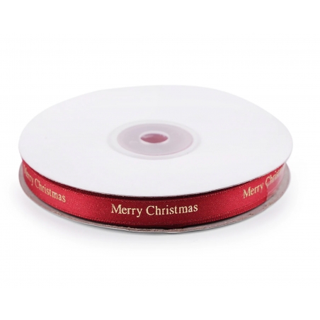 Weihnachten Satinband Merry Christmas Breite 9 mm