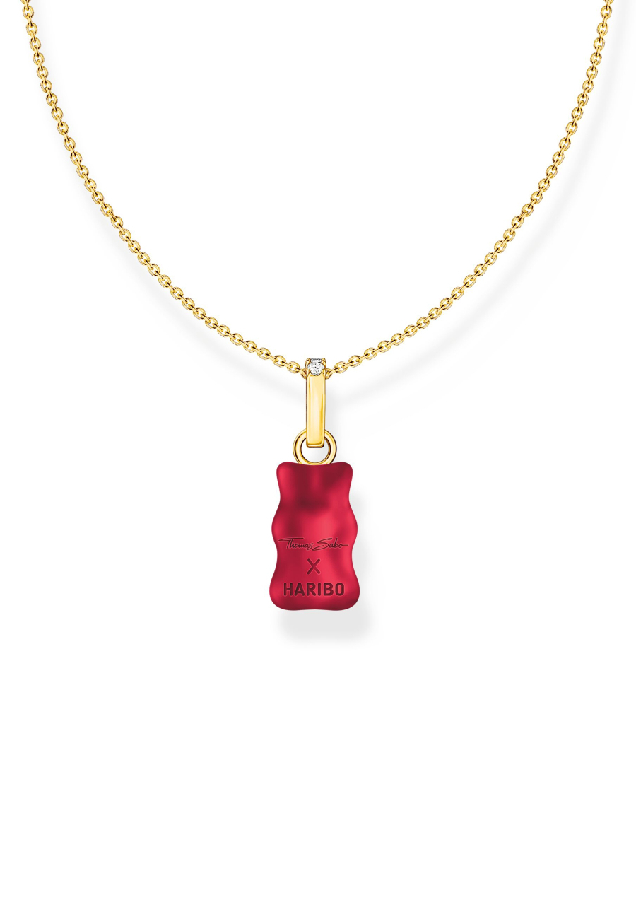 Collier HARIBO Ours d'or Rouge