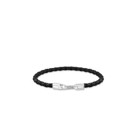 Thomas Sabo A2147-682-11-L19 Armband Leer Zwart | Diademita