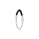 Bracelet Black Onyx Silver Chain