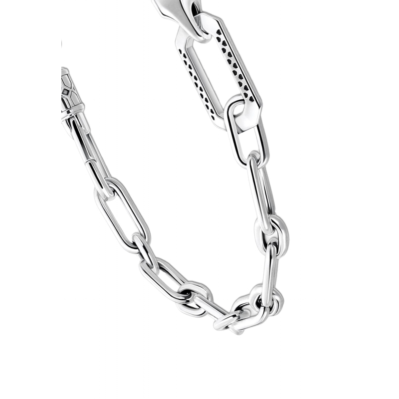 Bracelet Black Onyx Silver Chain
