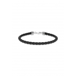 Bracelet en Cuir Noir