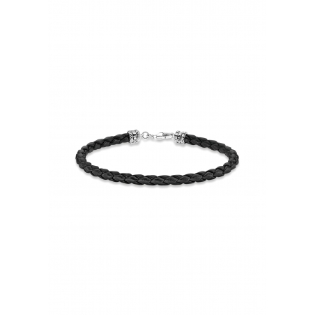 Bracelet Black Leather