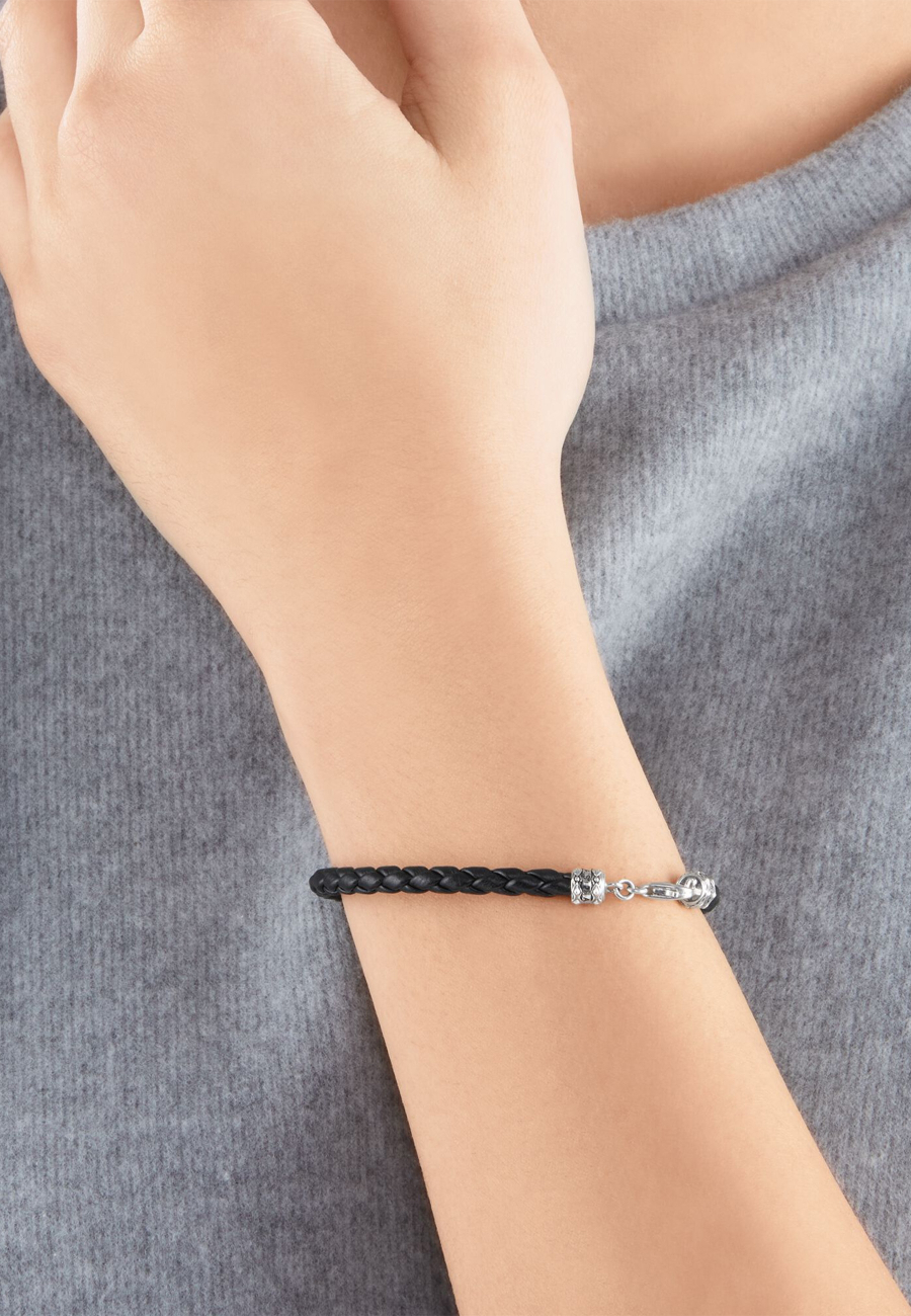 Bracelet Black Leather