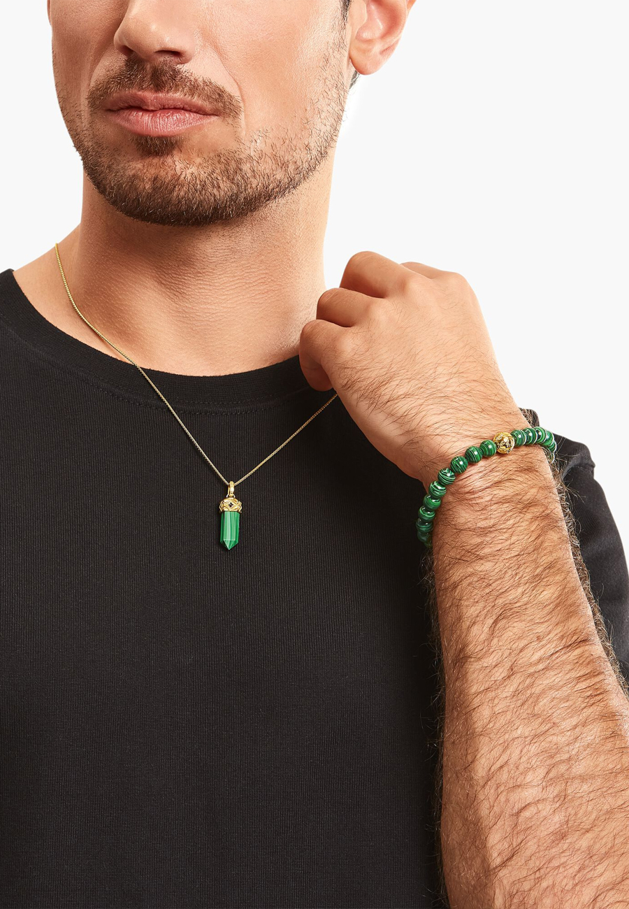 Thomas Sabo A2145-140-6-L16 Armband Malachiet Groen | Diademita