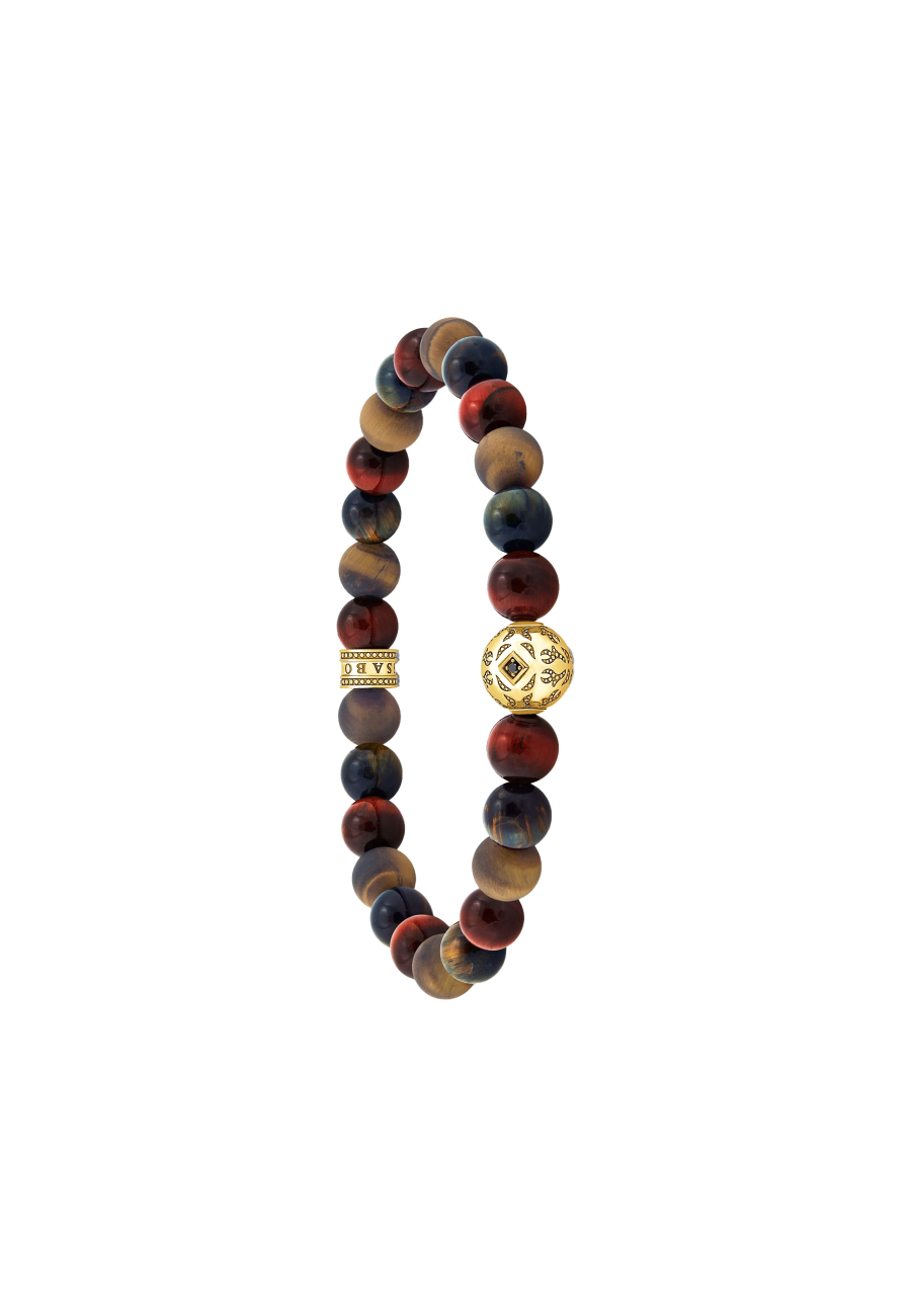 Thomas Sabo A2145-324-2-L16 Bracelet Tiger's Eye Gold | Diademita