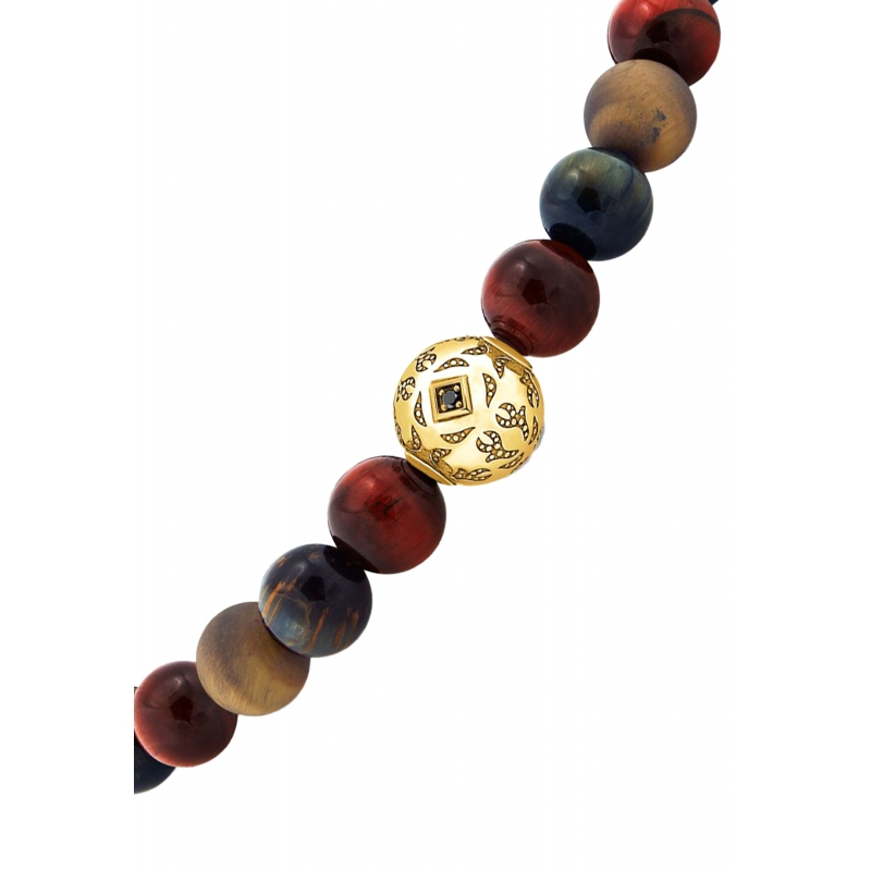 Thomas Sabo A2145-324-2-L16 Bracelet Tiger's Eye Gold | Diademita