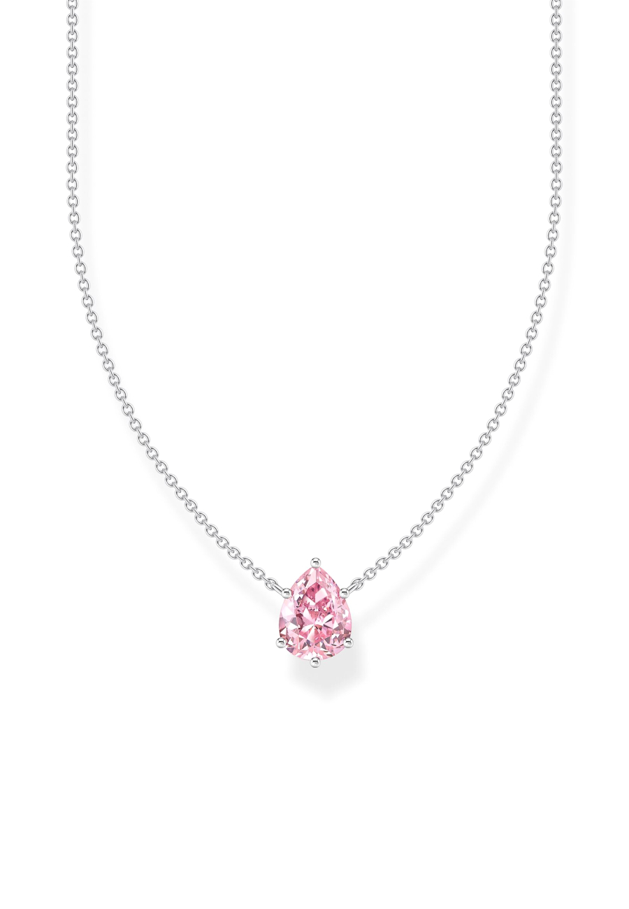 Collier Drop Rose Zirconia