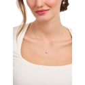 Collier Drop Rose Zirconia