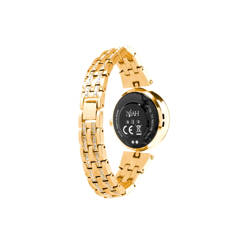 Techmade NH-LYRA-M2GD Smart Horloge Lyra Medium Mesh Goud | Diademita