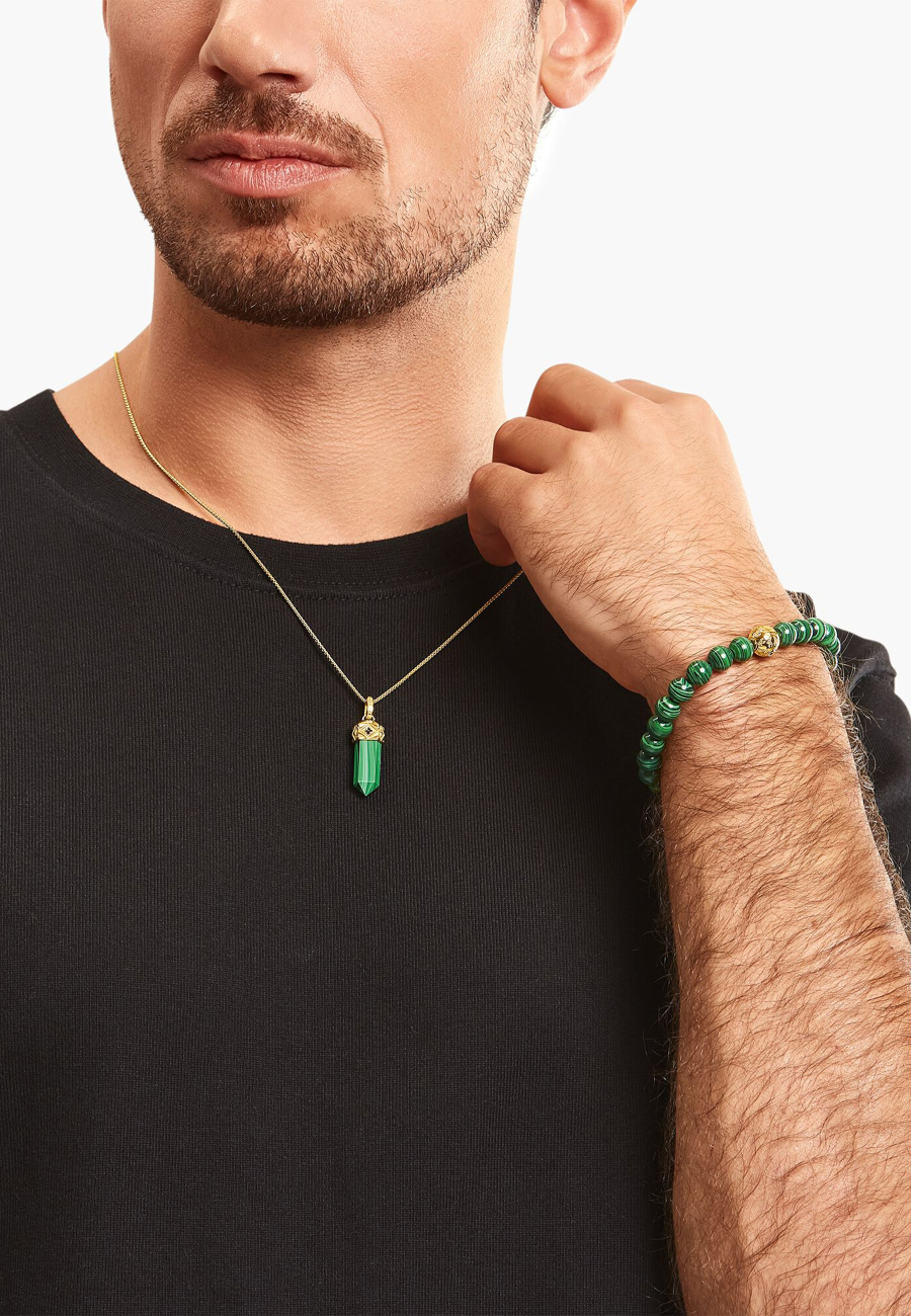 Thomas Sabo A2145-140-6-L17 Armband Malachiet Groen | Diademita