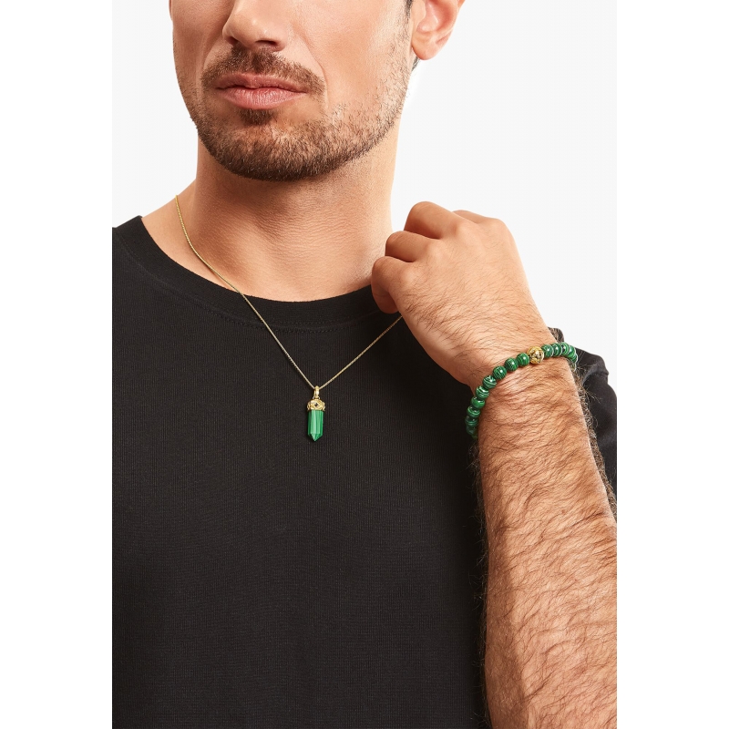 Thomas Sabo A2145-140-6-L17 Armband Malachiet Groen | Diademita