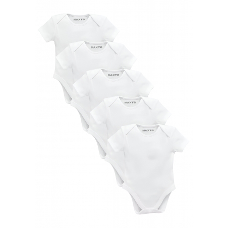 Baby Body Anzug Kurzarm Unisex 5er-Pack