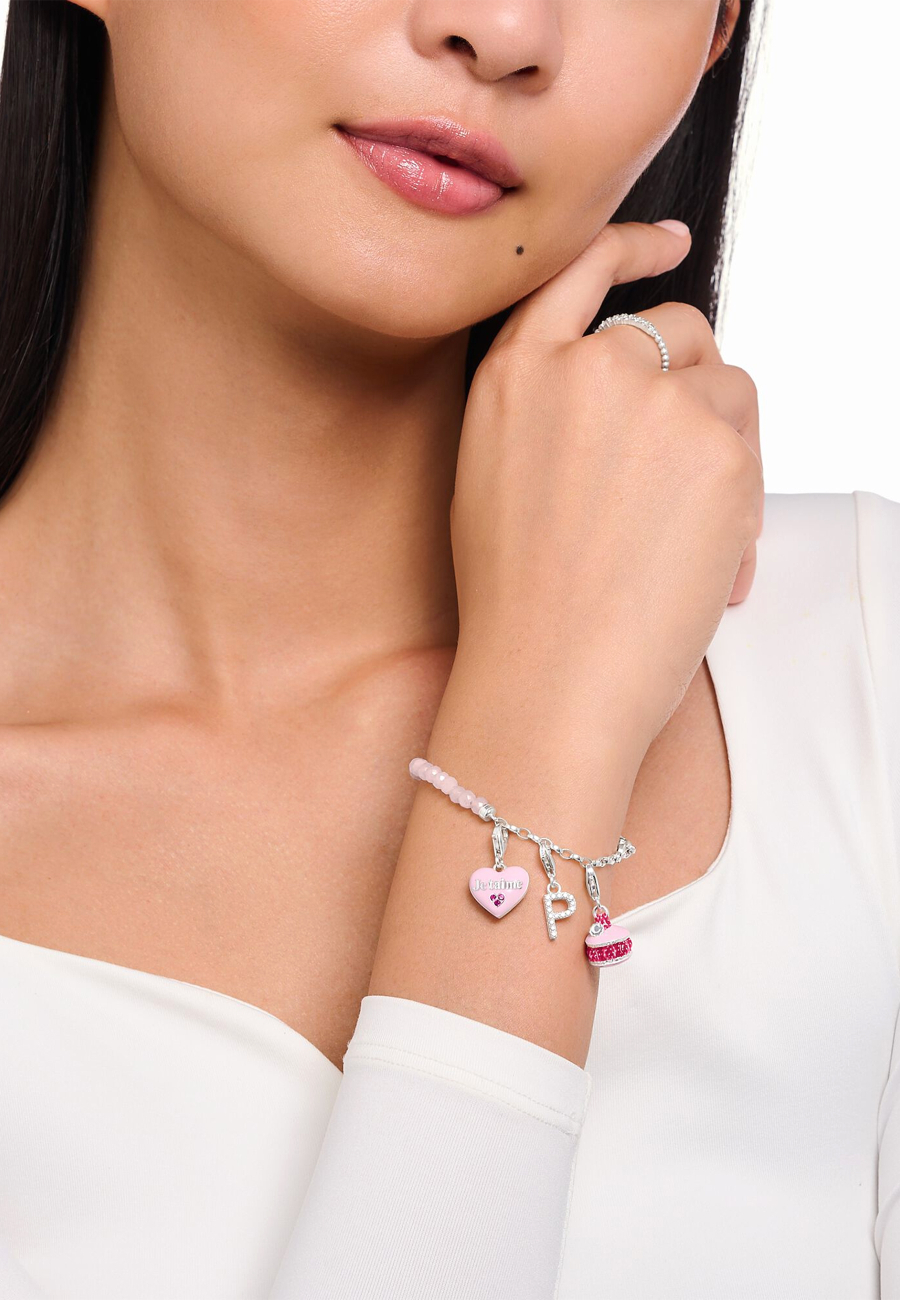 Charm Pendant Pink Heart