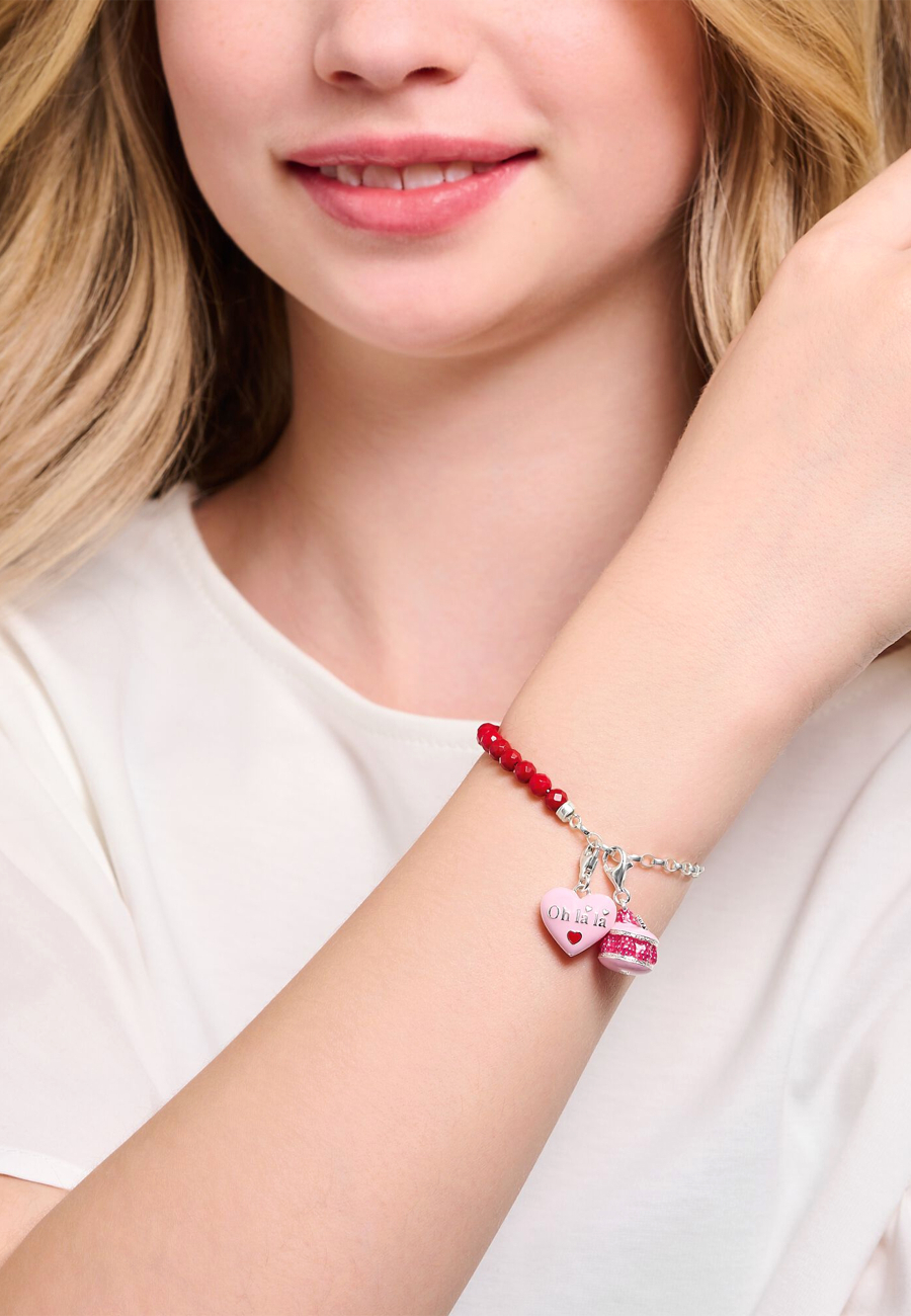 Charm Pendant Pink Heart