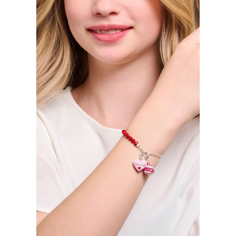 Charm Pendant Pink Heart