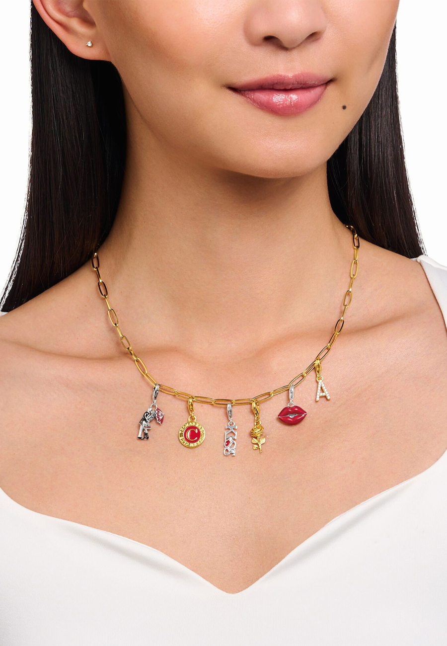 Charm Pendant Gold Rose