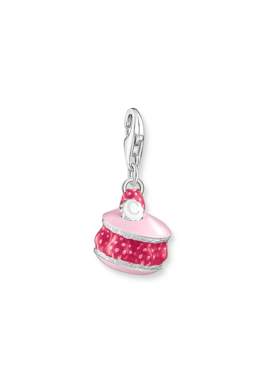 Charm Pendant Pink Raspberry Macaron