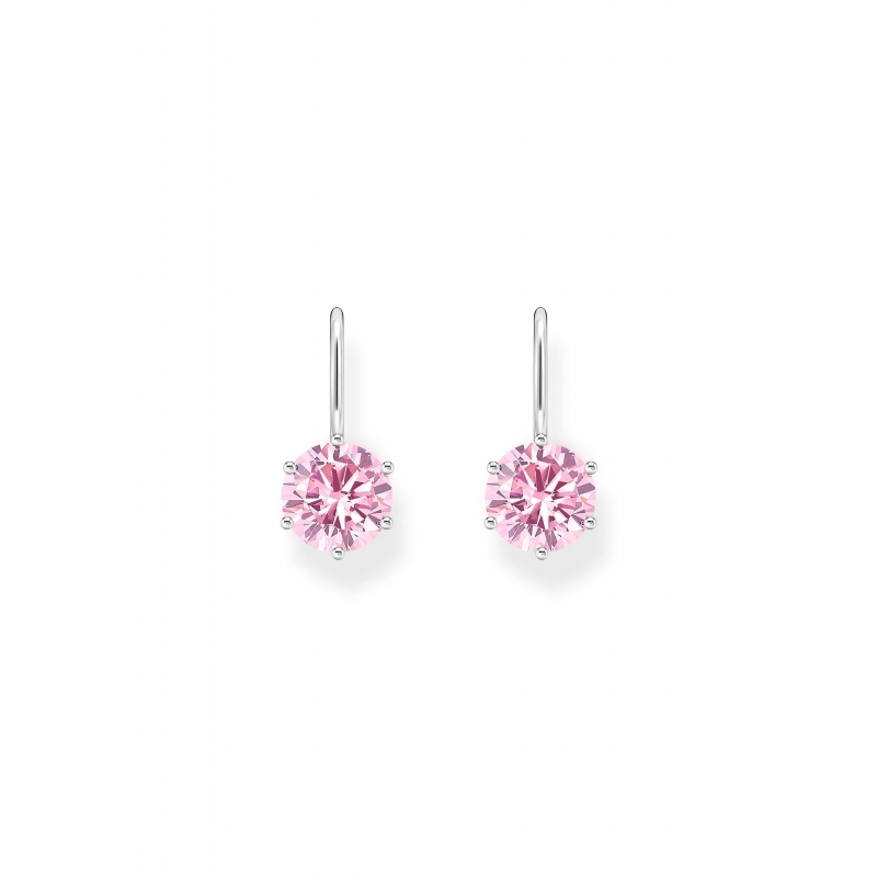 Thomas Sabo H2287-051-9 Oorbellen Zilver Roze Zirkonia | Diademita