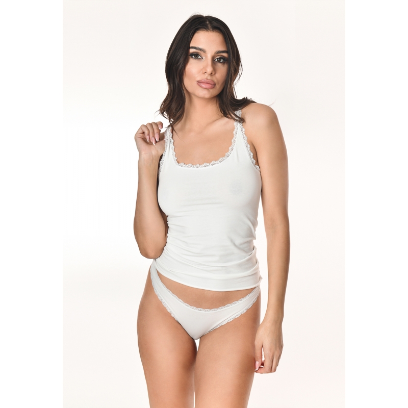 Maxte 22010 COTTON LACE Tanga Femme Pack de 5 | Diademita