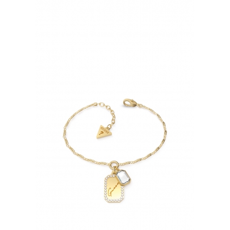 JUBS01924JWYGS GUESS Armband Crystal Tag Gold | Diademita