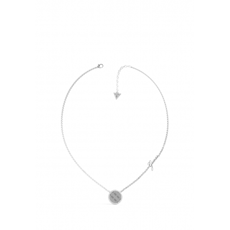 GUESS Halskette Runde Harmonie Silber
