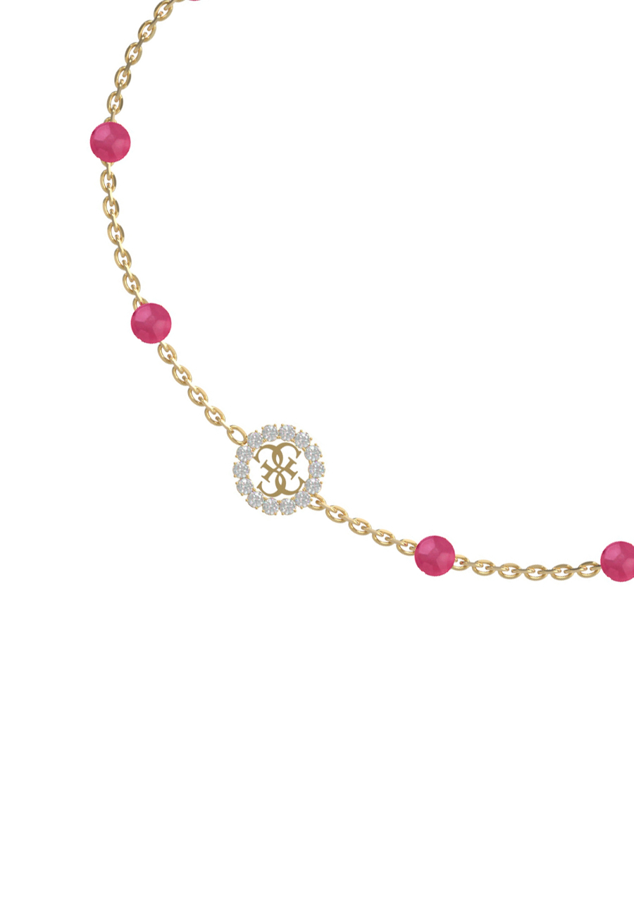 Bracelet GUESS Pierres naturelles Rose