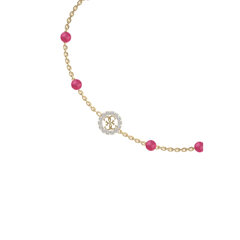 Bracelet GUESS Pierres naturelles Rose