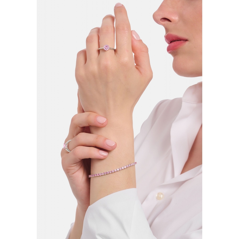 Thomas Sabo A2167-051-9-L19V Tennis Bracelet Pink Zirconia | Diademita