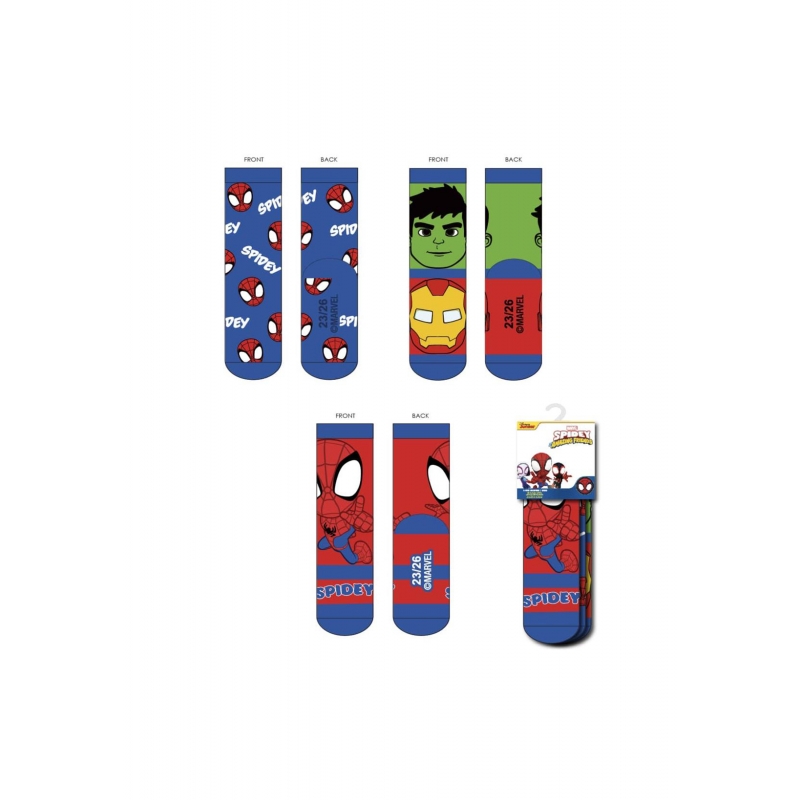 Socks Pack 3 Pieces Spidey