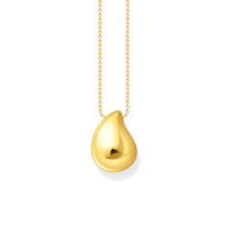 Collier Organic Drop-Shaped Gold