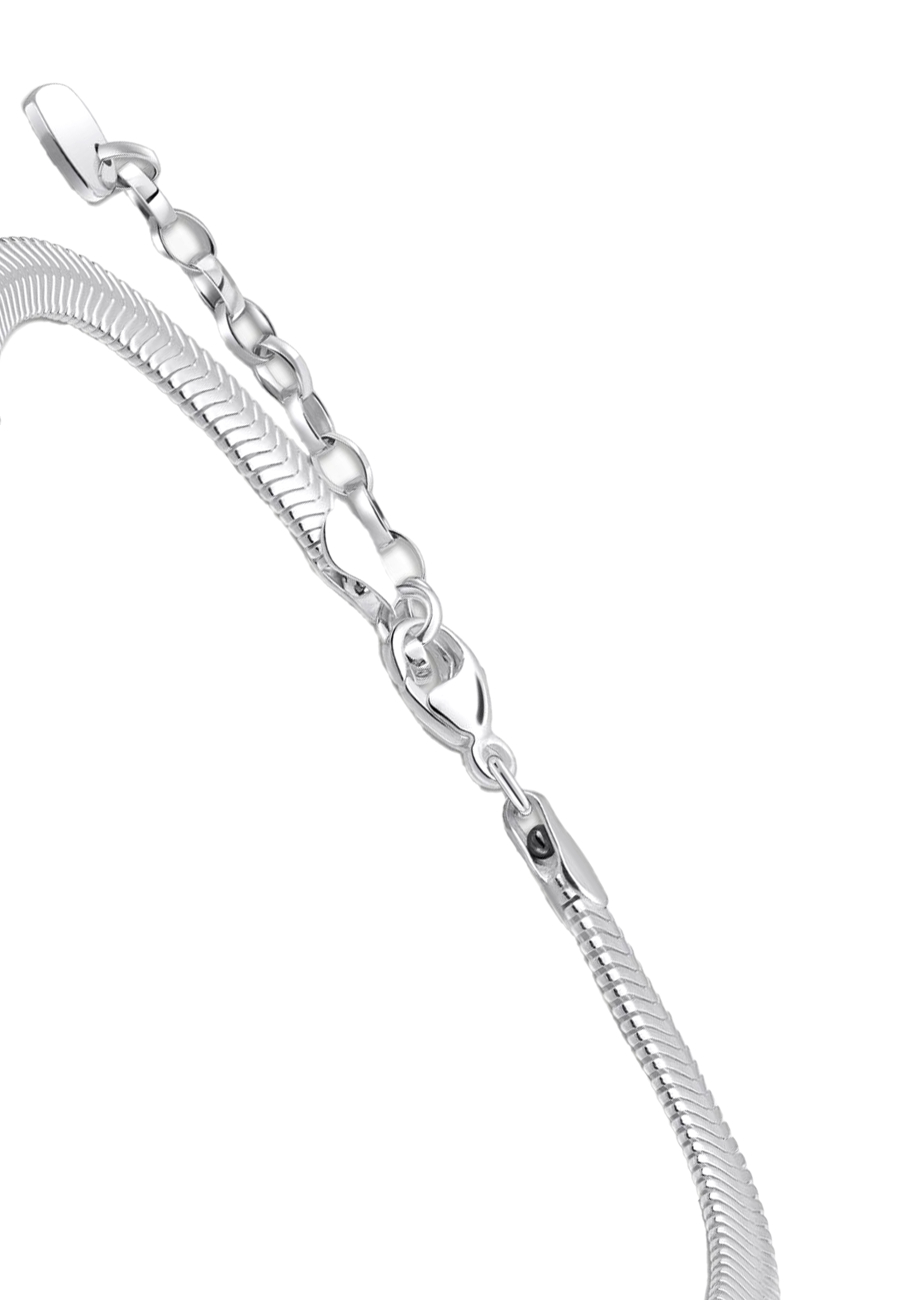 Armband Silberne Schlange