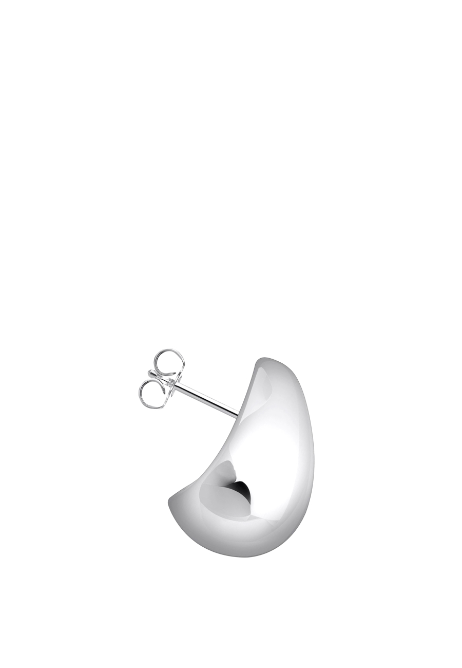 Earrings Organic Drop-Shape Silver