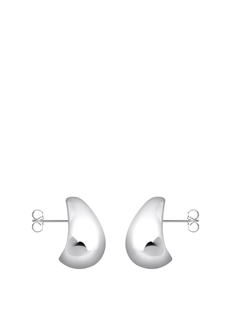 Ohrringe Organic Tropfenform Silber