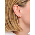 Ear Studs Heart Shaped White Zirconia