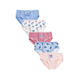 Girl's Underwear Set 5 Pieces Stitch