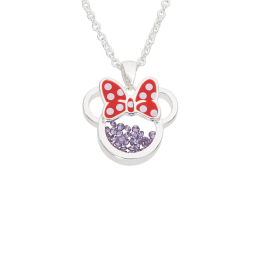 Necklace Minnie Mouse Birthstone – Purple