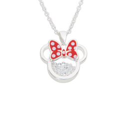 Halsketting Minnie Mouse Geboortesteen – Zilver