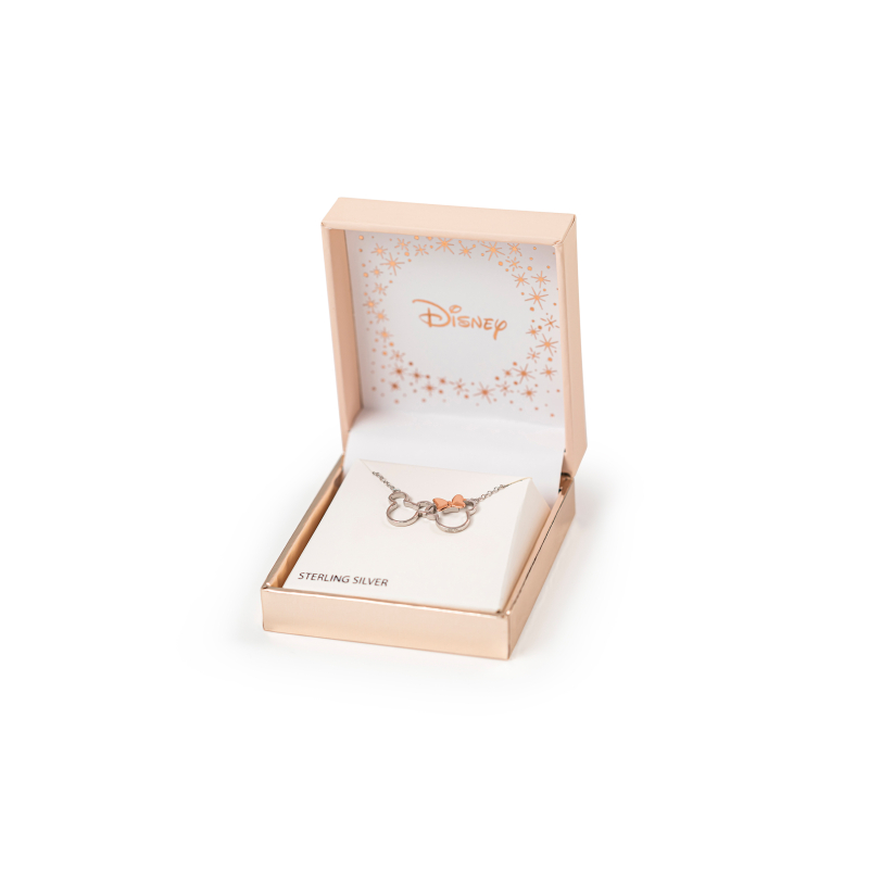 Disney Jewelry NF00287TL-18 Ketting Mickey & Minnie Mouse | Diademita