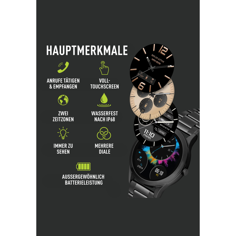 RA31-4093 Reflex Active Smart Watch Series 31 | Diademita