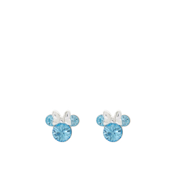 Oorbellen Minnie Mouse – Aquamarijn