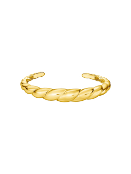 Bracelet Plaqué Or En Forme Organique