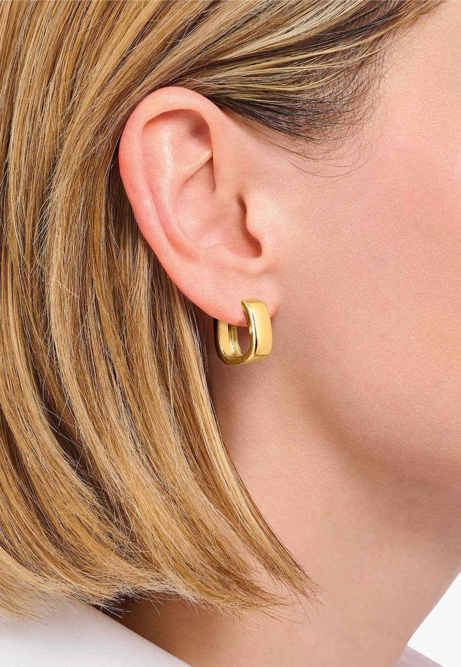Thomas Sabo CR754-413-39 Gold Plated Hoop Earrings In… | Diademita