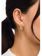Gold Plated Organic Shaped Stud Earrings