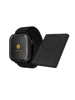 Smartwatch Glam mit Künstlicher Intelligenz - Bundle-Pack – Schwarz