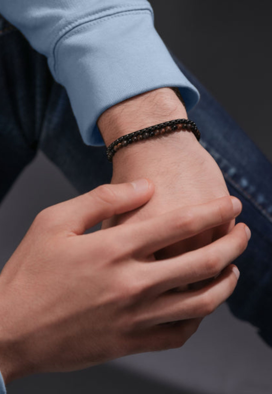 Bracelet Double Impact De Police Pour Hommes