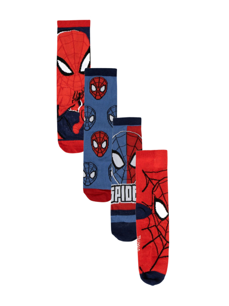 Socken Pack 4 Teile Spiderman