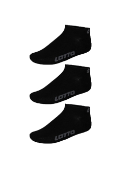 Lotto - Sneakersokken (3-Pack) – Zwart