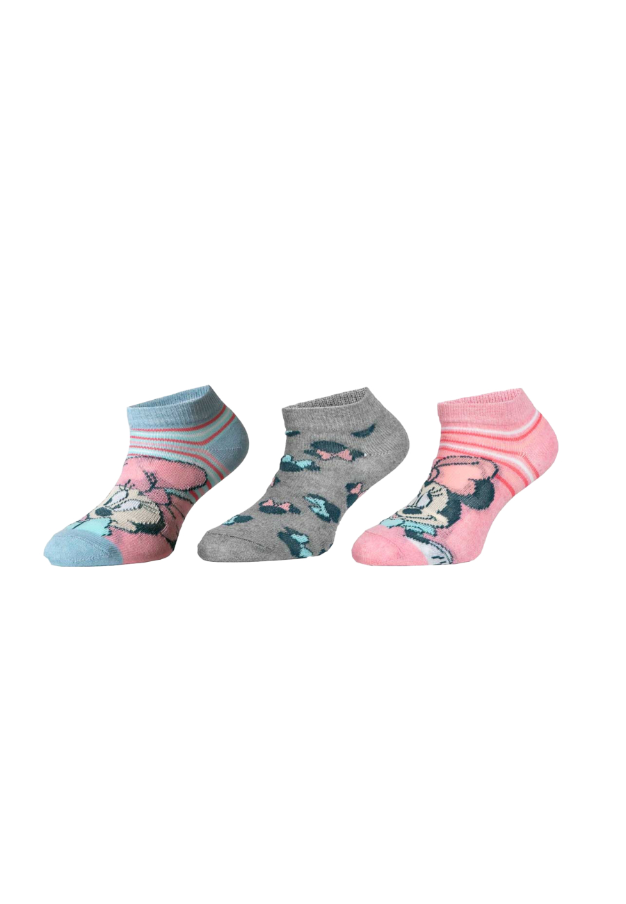 Disney Mickey & Minnie - Sneakersocken (3er-Pack)